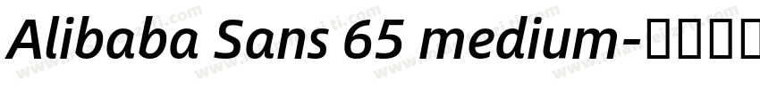 Alibaba Sans 65 medium字体转换